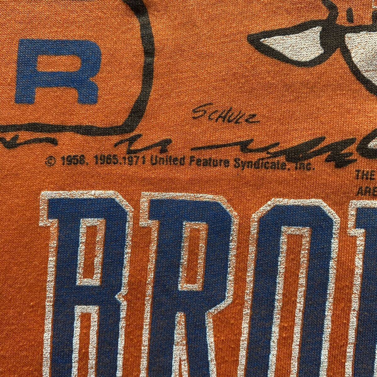 菅田将暉 Vintage 80s Snoopy Peanuts NFL Denver Broncos Joe Bronco XL Orange スヌーピー Tシャツ Band Rap バンドT ラップT オレンジ