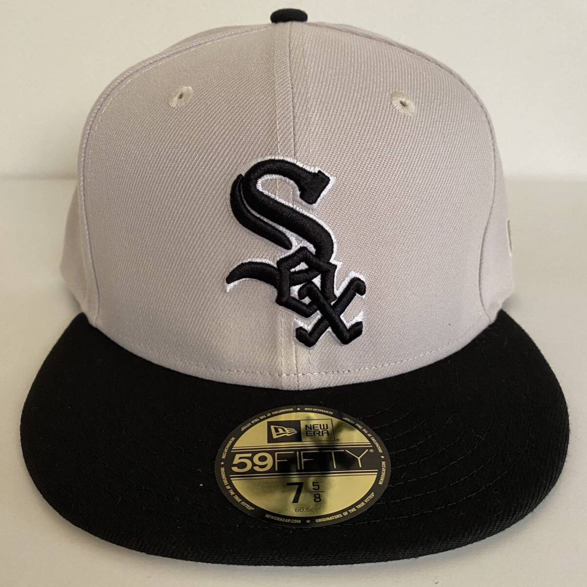 新品 New Era ツバ裏グレー White Sox 2Tone Grey Black Cap 7 5 新品 New Era ツバ裏グレー White Sox 2Tone Grey Black Cap 7 5