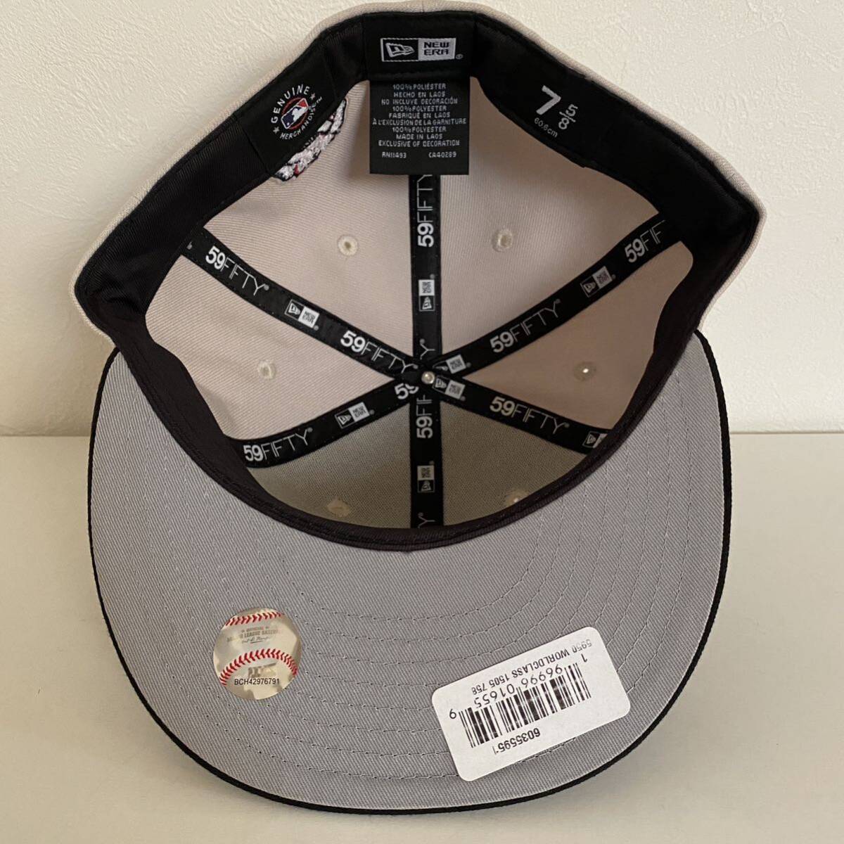 新品 New Era ツバ裏グレー White Sox 2Tone Grey Black Cap 7 5 新品 New Era ツバ裏グレー White Sox 2Tone Grey Black Cap 7 5