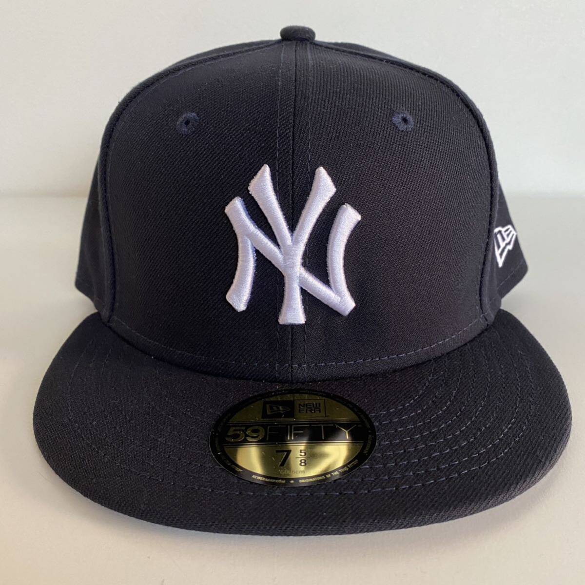 新品 New Era ツバ裏グレー NY Yankees Navy Throwback Authentic Cap Grey Undervisor 7 5/8 60.6cm ニューエラ キャップ ヤンキース 帽子の画像3