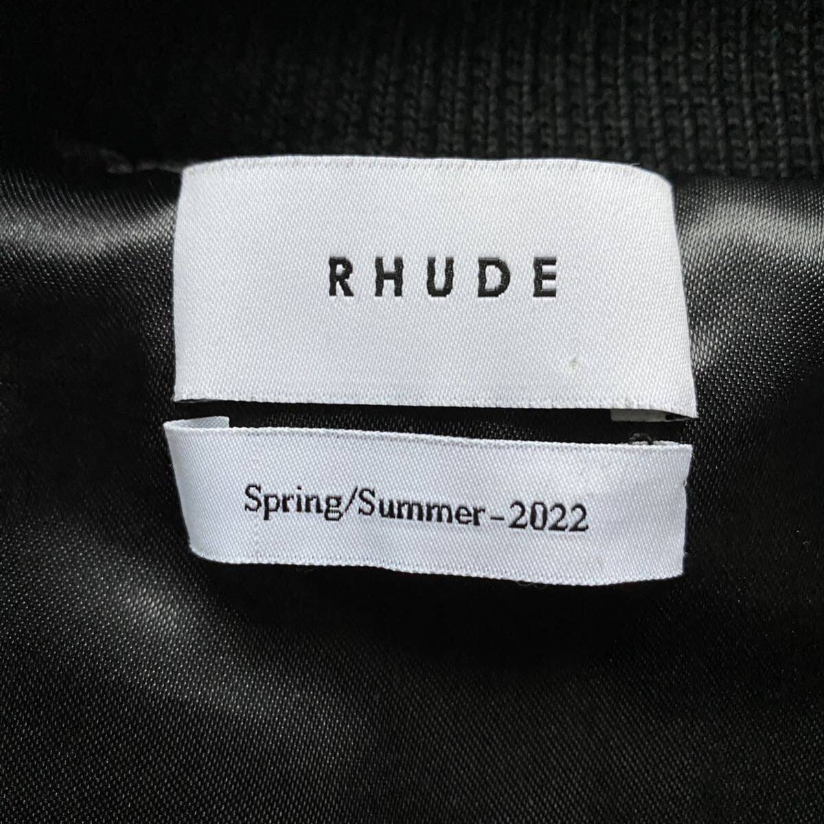  б/у одежда Rhude I Have A Love Souvenir Bomber Jacket Black M Roo do Hsu алый a Bomber жакет Japanese sovenir jacket с хлопком down атлас Satin