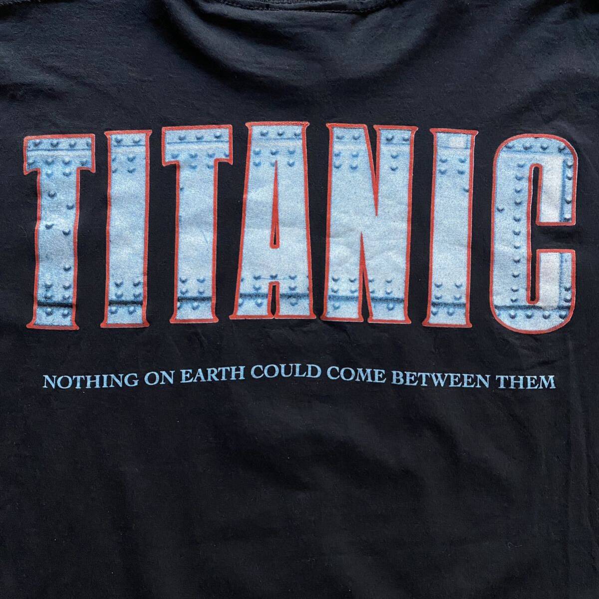 古着 Leonardo DiCaprio Titanic Tee Black タイタニック レオナルドディカプリオ Tシャツ band rap Movie ラップT バンドT ムービーT _画像7