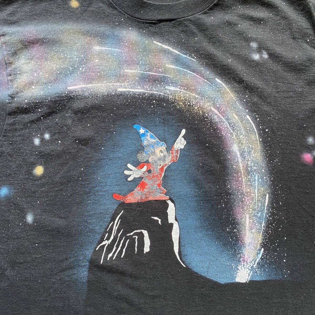 古着 Disney 90s Fantasia Mickey Mouse Galaxy AOP Tee XL 古着 Disney 90s Fantasia Mickey Mouse Galaxy AOP Tee XL