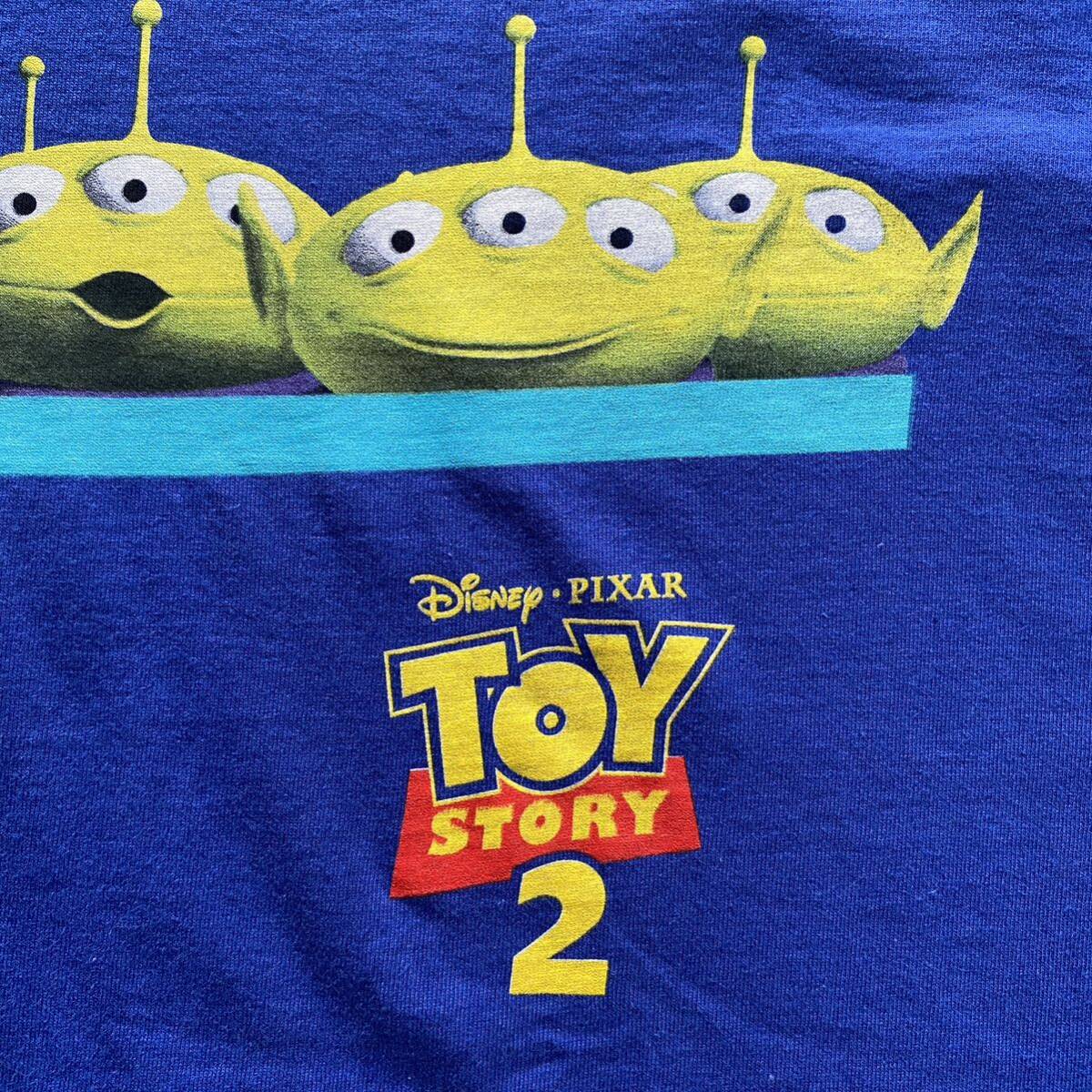 90s Toy Story 2 Aliens You Have Been Chosen Tee XL Blue トイストーリー エイリアン Tシャツ band rap Movie ラップT バンドT ムービーT_画像3