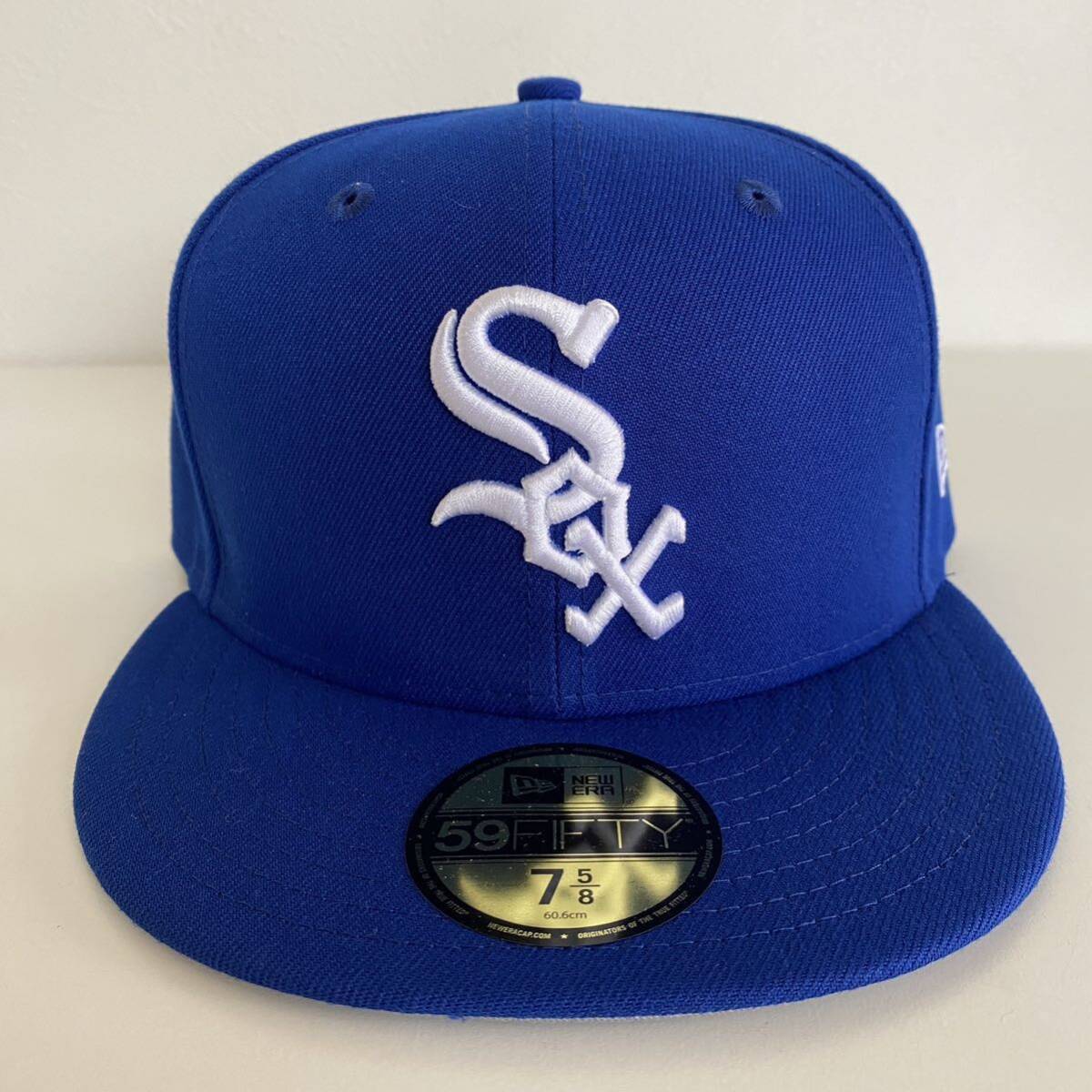 新品 New Era ツバ裏グレー White Sox Royal Blue Cap Grey Undervisor Brim 7 5/8 60.6cm ニューエラ キャップ シカゴ ホワイトソックス