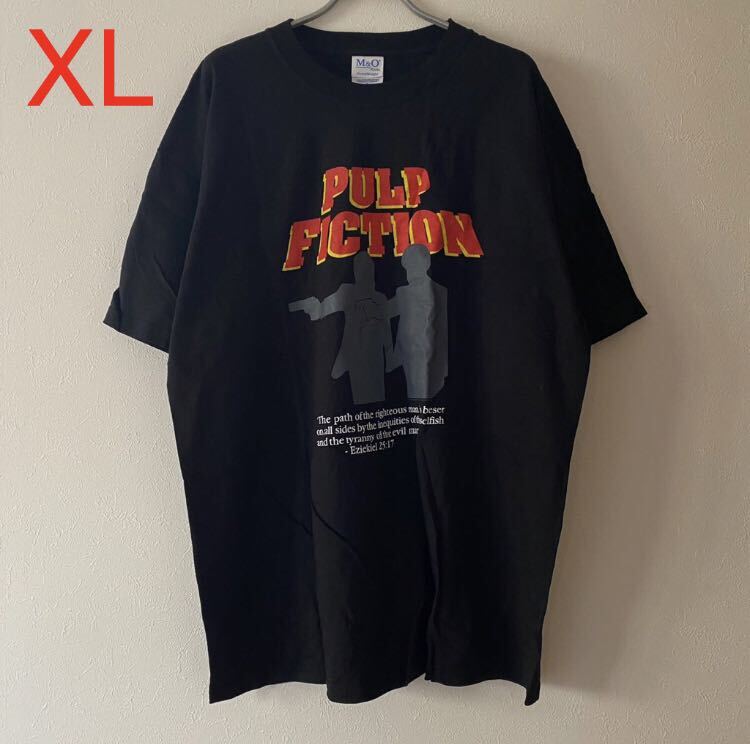 新古品 00s Deadstock Pulp Fiction Movie Promo Tee XL Black 2004 デッドストック パルプフィクション 映画 Tシャツ Rap Band ムービー_画像1