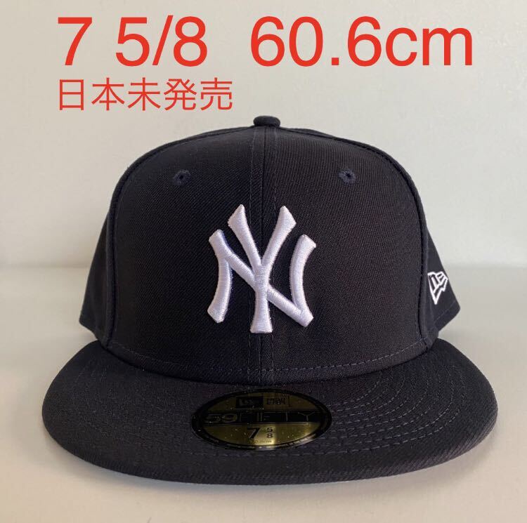 新品 New Era ツバ裏グレー NY Yankees Navy Throwback Authentic Cap Grey Undervisor 7 5/8 60.6cm ニューエラ キャップ ヤンキース 帽子の画像1