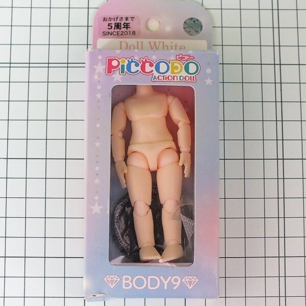 K85◆PICCODOシリーズ BODY9 デフォルメドールボディ《PIC-D001D ドールホワイト》★GENESIS マイルストン