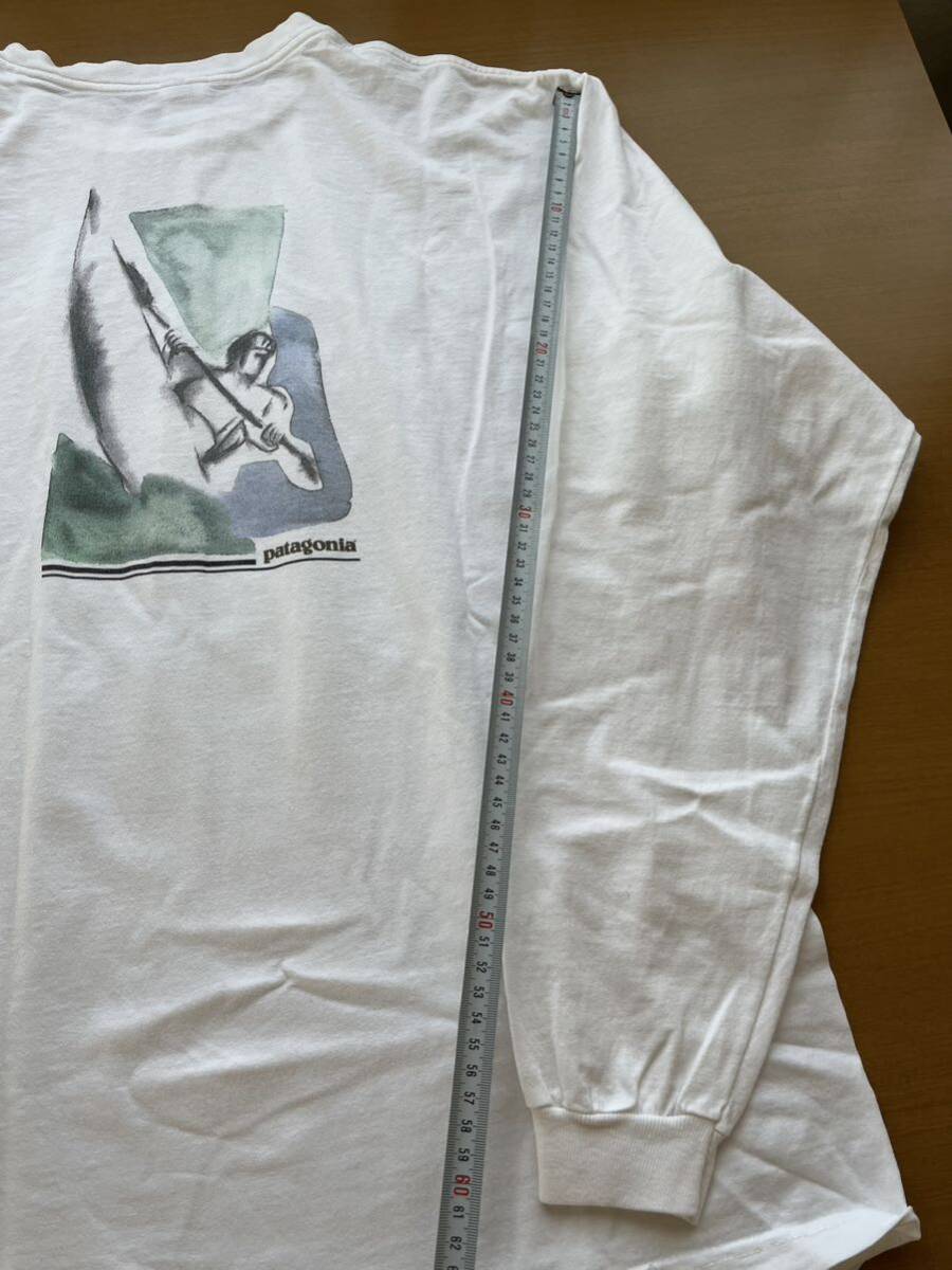 1999年 USA製 patagonia beneficial T's paddling l/s tee Lsize ロンT パタゴニア_画像5