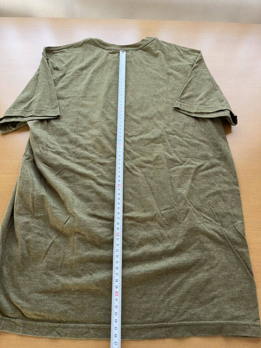 mexico製 patagonia 半袖Tシャツ 染み込みプリント モスグリーン パタゴニア Msizeの画像4