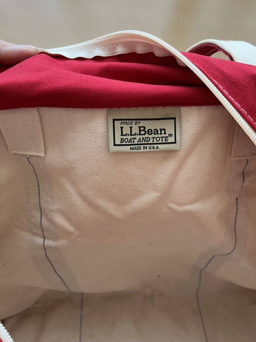 USA製 L.L.BEAN BOAT AND TOTE BAG トートバッグ XL size w59×h36 item112645の画像1