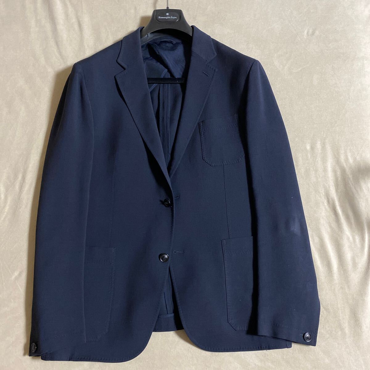 2 サイズ 52C. 7 XL〜XXL Ermenegildo Zegna 春夏秋スリーシーズン　ジャケットテーラードジャケット シングル _画像1