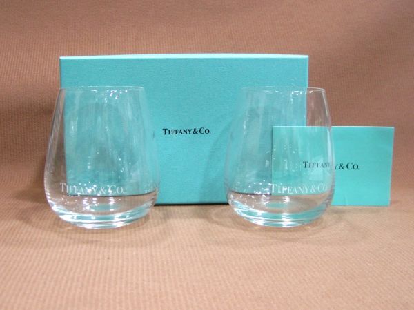 M1-748◆即決 美品 TIFFANY ティファニー ペア グラス タンブラー_画像1