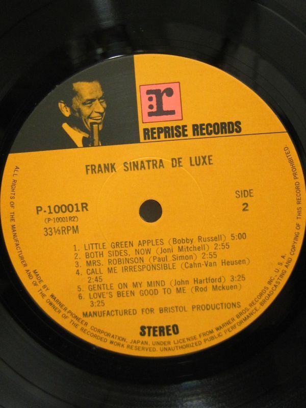 R1-051◆中古 現状品 帯付き Frank Sinatra de luxe フランク・シナトラ・デラックス LP盤 レコード P-10001R_画像7
