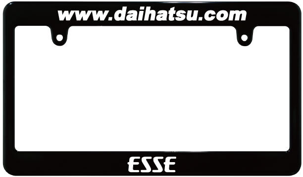 【新品・即決】ブラック ナンバーフレーム DAIHATSU ダイハツ ESSE エッセ L235S 245S JDM 汎用_画像1