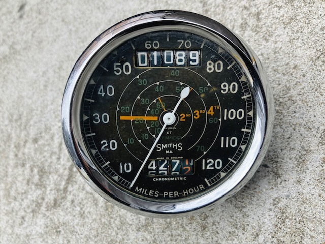 スミス クロノメトリック　スピードメーター SMITHS CHRONOMETRIC SPEED METER / TRIUMPH BSA ノートン ベロセット HARLEY ビンテージ_画像5