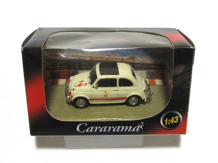 A★ 1/43 ★ FIAT ABARTH 595 / フィアット アバルト 595 ★ チンクエチェント ★ HONGWELL・Cararama ★ 未使用品 ★ FIAT 500_画像6