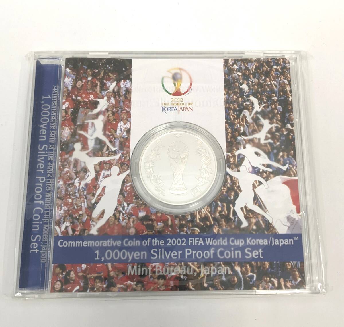 【1146】2002 FIFAワールドカップ 記念貨幣 2002年 1000円銀貨幣プルーフ貨幣セット KOREA JAPAN 当時物の画像1