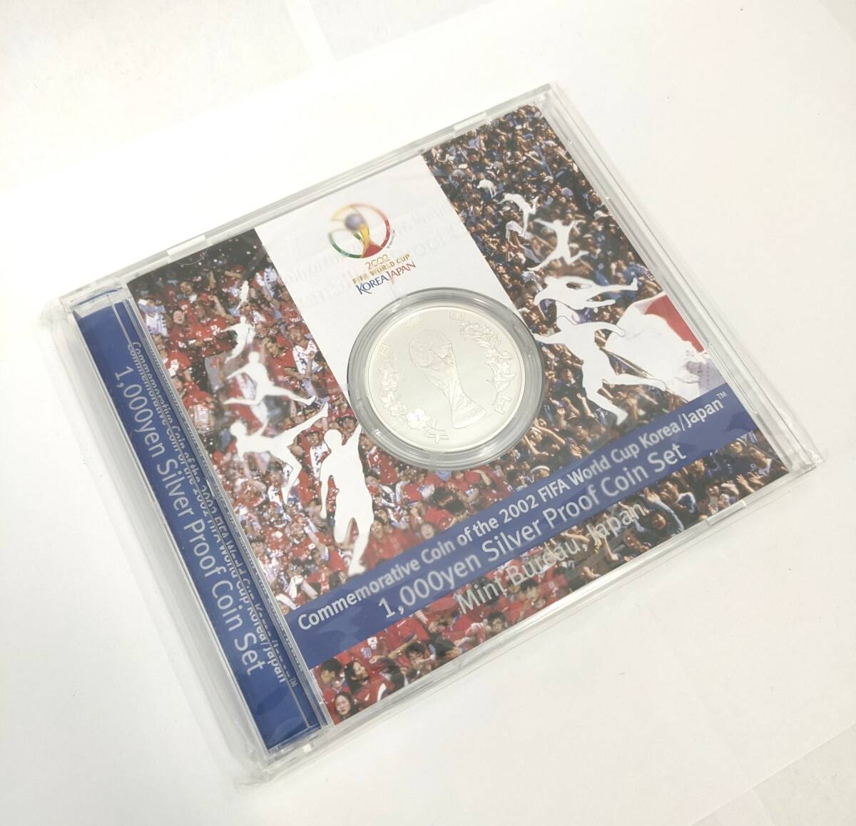 【1146】2002 FIFAワールドカップ 記念貨幣 2002年 1000円銀貨幣プルーフ貨幣セット KOREA JAPAN 当時物の画像3