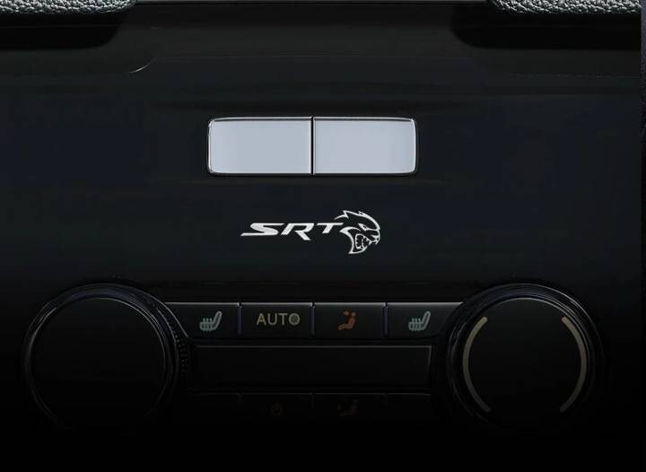 ヘルキャット SRT デカール ステッカー 車内用 / Dodge ダッジ チャレンジャー RT SRT / メタルステッカー 5枚１組の画像4