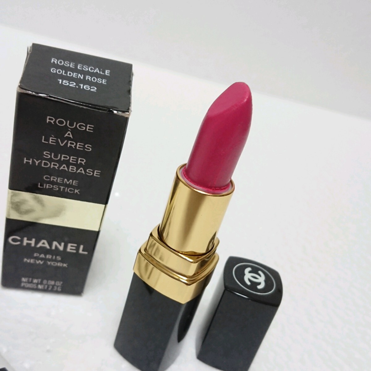 シャネル リップスティック 口紅 ルージュ CHANEL ROUGE A LEVRES LIPSTICK ROSE ESCALE GOLDEN ROSE 152.162 送料無料_画像5