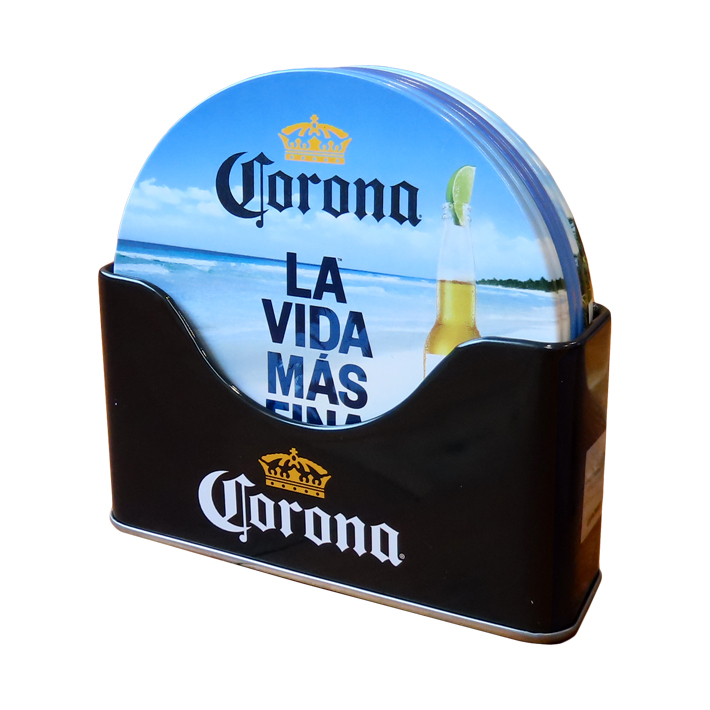 コロナエキストラ コースター 6枚入り ビーチ デザイン Corona Extra グッズ ケース付き コロナビール インテリア コロナエクストラ_画像5