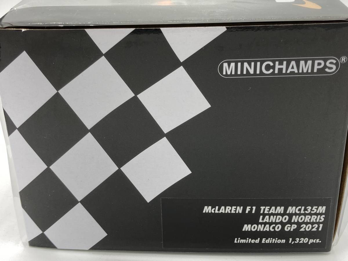 【5月末まで】Minichamps 1/18 マクラーレン メルセデス McLAREN MCL35M #4 L.ノリス 2021年モナコGP3位 ミニチャンプス PMAの画像2