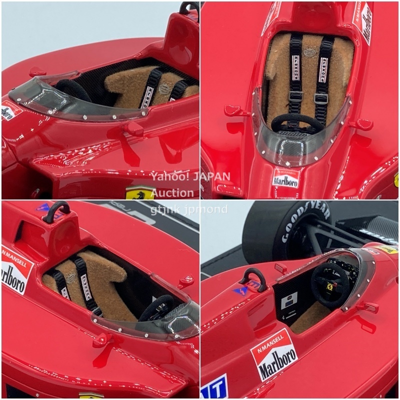 GP replicas 1/18 フェラーリ 640 F189 #27 N.マンセル Marlboroデカール加工品 with SHOWCASE GP144A トップマルケス Topmarques_画像7