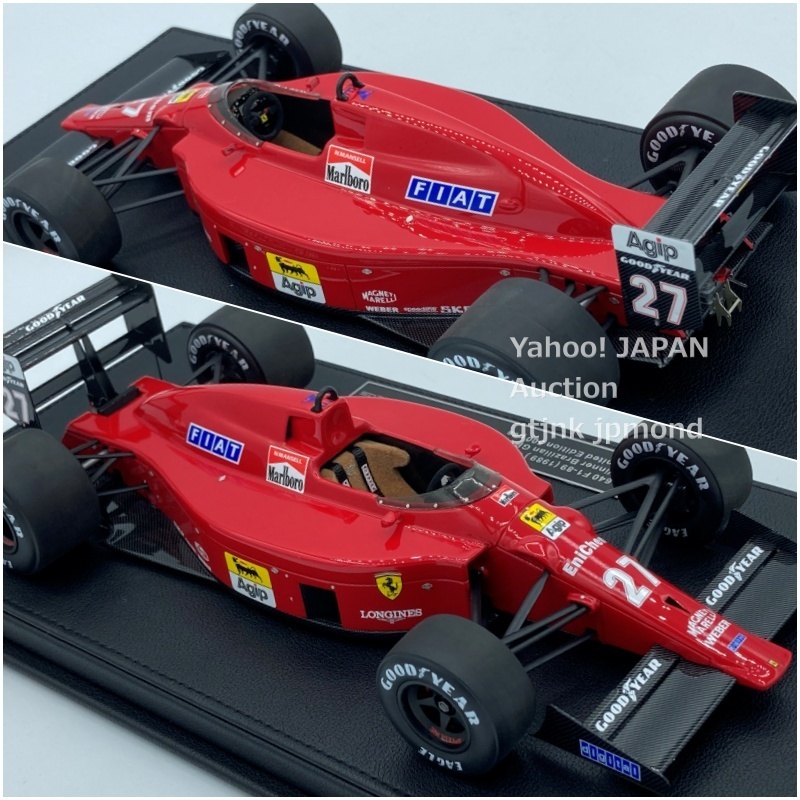 GP replicas 1/18 フェラーリ 640 F189 #27 N.マンセル Marlboroデカール加工品 with SHOWCASE GP144A トップマルケス Topmarques_画像6