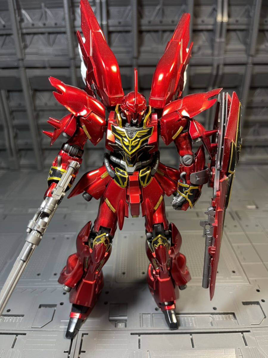 △③⑤ジャンク・送料510円～・HG・ＨＧＵＣ・シナンジュ・チタニウムフィニッシュ・ガンダム・プラモデル・ガンプラ_画像4