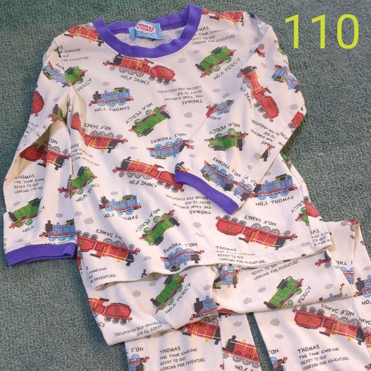きかんしゃトーマス 総柄パジャマ 長袖 110