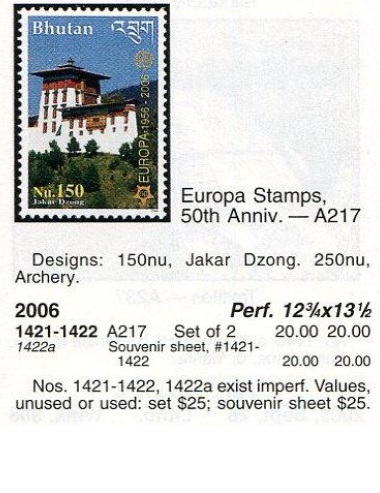 （ブータン）2006年ヨーロッパ完セット、スコット評価40ドル（海外より発送、説明欄参照）の画像2