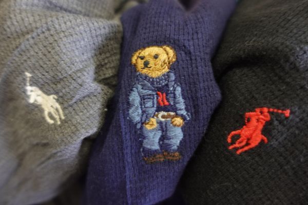 LST-RL19 ラルフローレン Ralph Lauren ワンポイント サーマルロンT 無地￥1～ビンテージUS古着卸セット業者まとめ売りの画像3