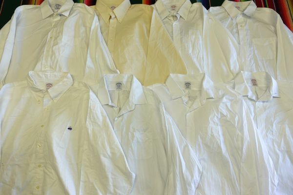 PICK-LSH11 Brooks Brothers Brooks Brothers long sleeve shirt white shirt Y1~ Vintage US old clothes . set trader set sale 