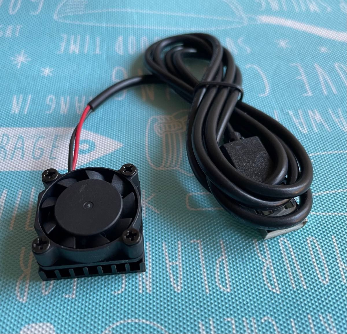 USB小型放熱装置 冷却ファン ミニ扇風機 熱伝導テープ付熱暴走対策ヒートシンク