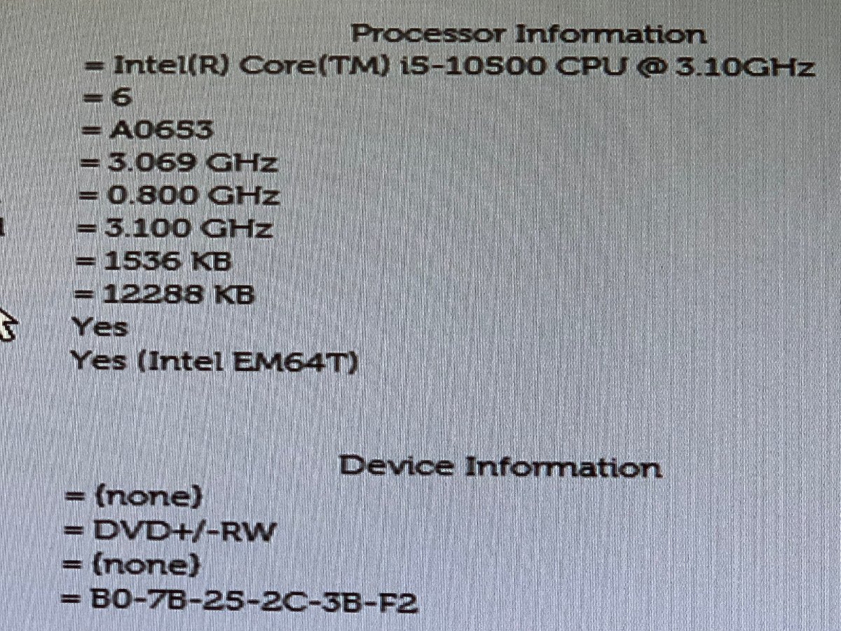 【ハード王】1円～/Dell Optiplex3080/Corei5-10500/16GB/ストレージ無/10739-B3の画像2