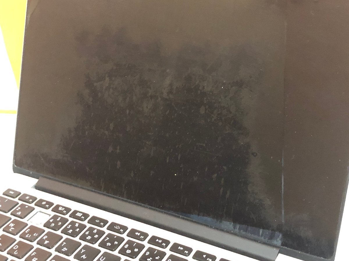 【ハード王】1円～/Apple MacBookPro A1502 EMC2835/CPU不明/メモリ不明/ストレージ無/LCDワレ(大)/表示不良/7356-G33_画像3