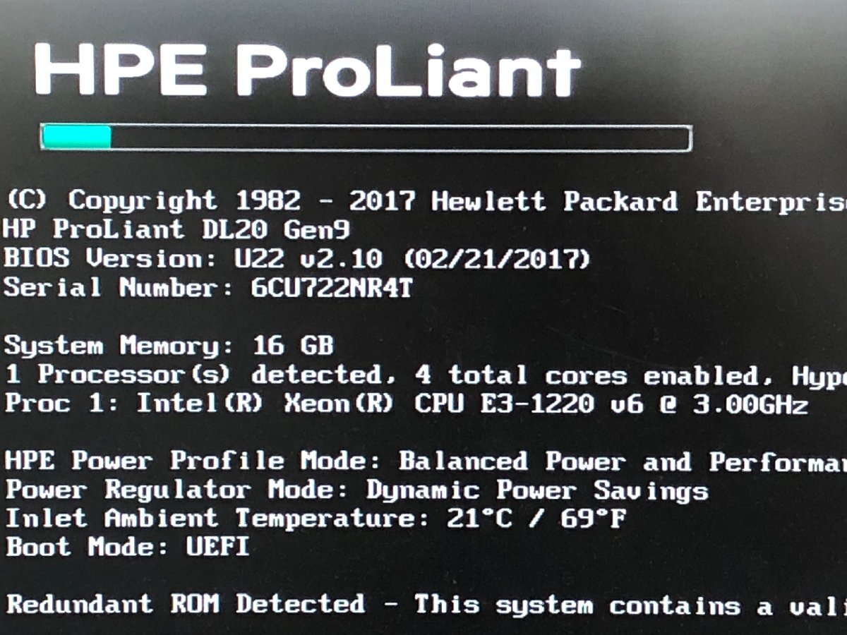 【ハード王】HP サーバーProLiant DL20 Gen9/XeonE3-1220 v6 /16GB/ストレージ無/9853-J_画像2