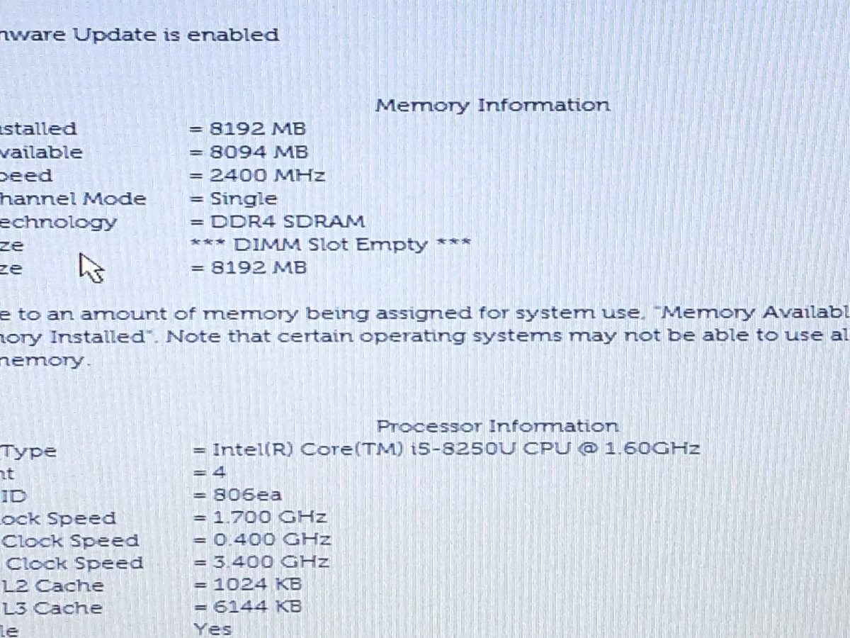 【ハード王】1円～/Dell Latitude5590/Corei5-8250U/8GB/ストレージ無/8877-D33_画像3