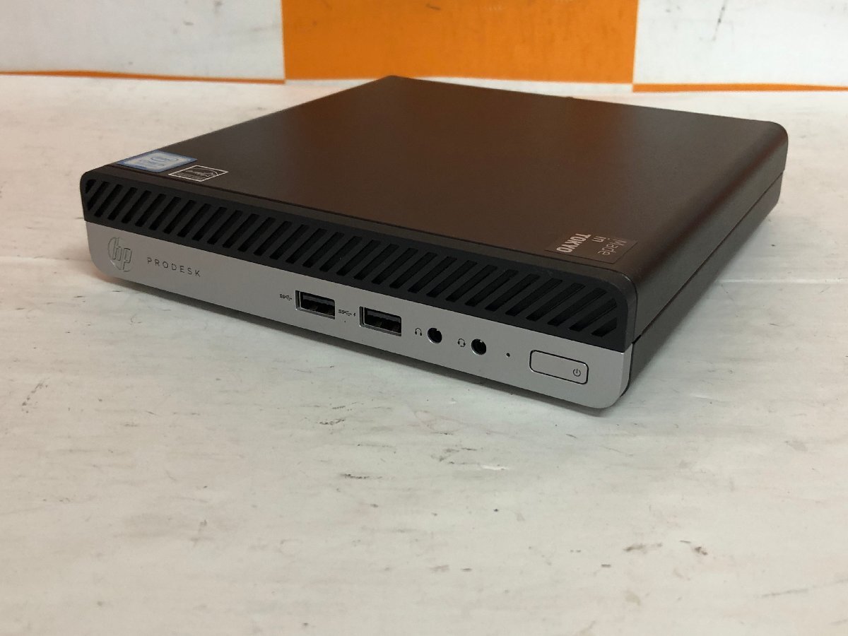 【ハード王】1円～/HP ProDesk400G4DM/Corei5-8500T/8GB/ストレージ無/10821-R22_画像1