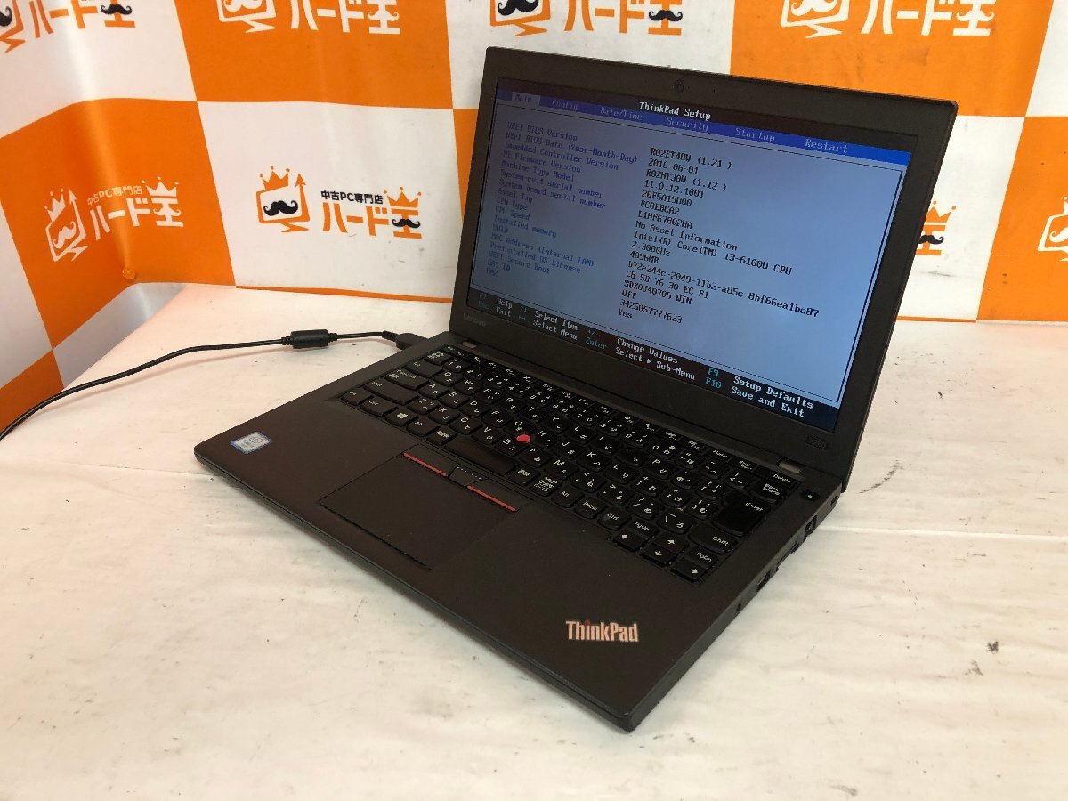 【ハード王】1円～/Lenovo ThinkPad X260 20F5A19U00/Corei3-6100U/4GB/ストレージ無/10664-H13の画像1