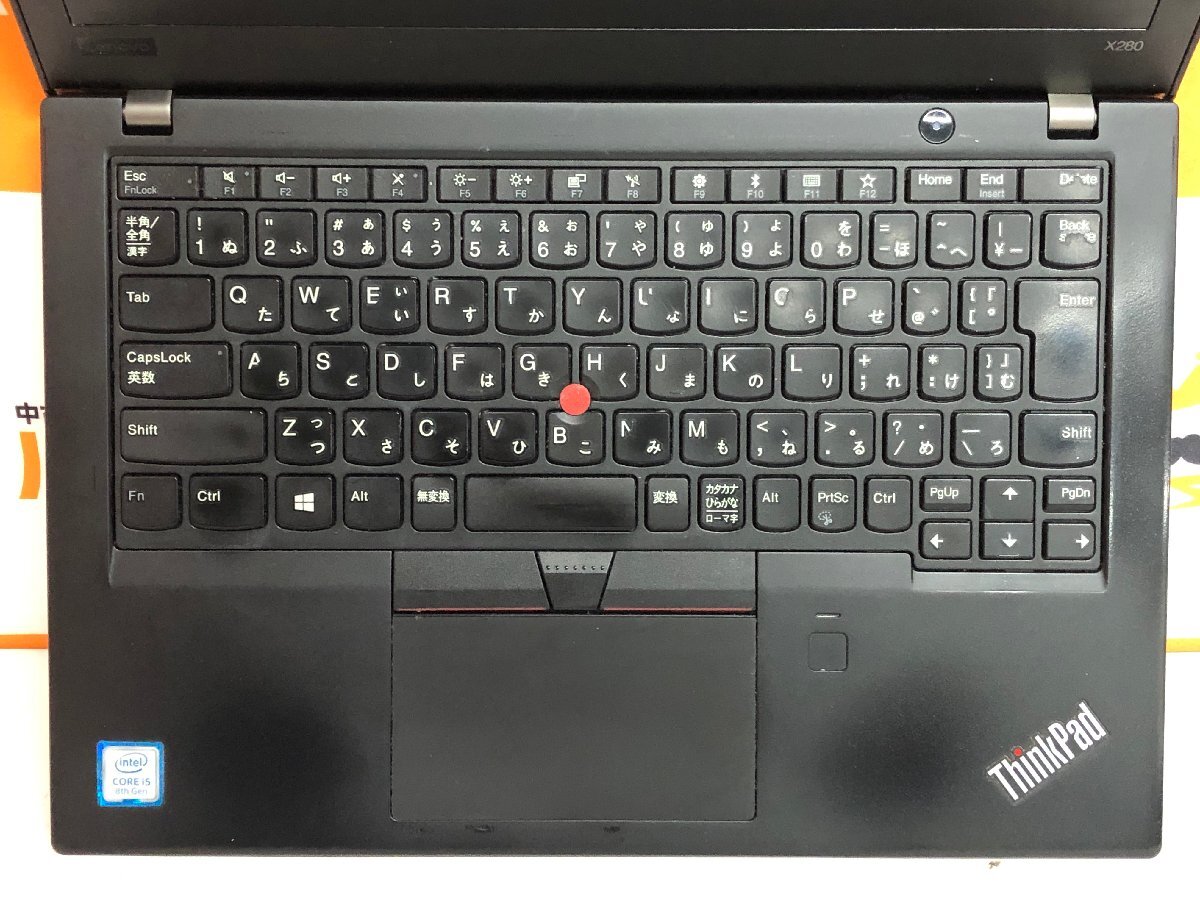 【ハード王】1円～/ノート/Lenovo ThinkPad X280 20KES3KF00/Corei5-8250U/8GB/ストレージ無/10076-G11_画像4