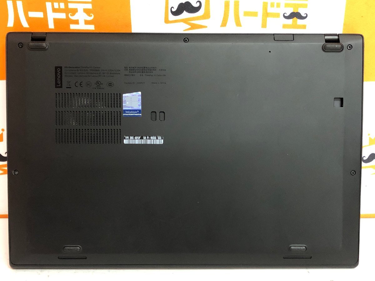 【ハード王】1円～/ノート/Lenovo ThinkPad X1 Carbon 20KGA01YJP/Corei7-8550U/16GB/ストレージ無/10085-G11_画像6