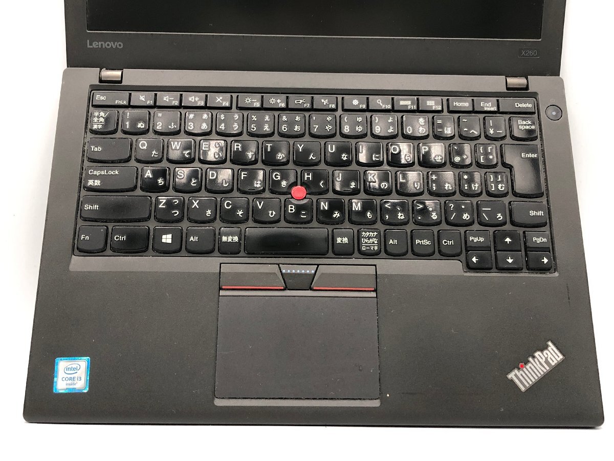 【ハード王】1円～/ノート Lenovo ThinkPad X260 20F5A19U00/Corei3-6100U/4GB/ストレージ無/10678-D33_画像3