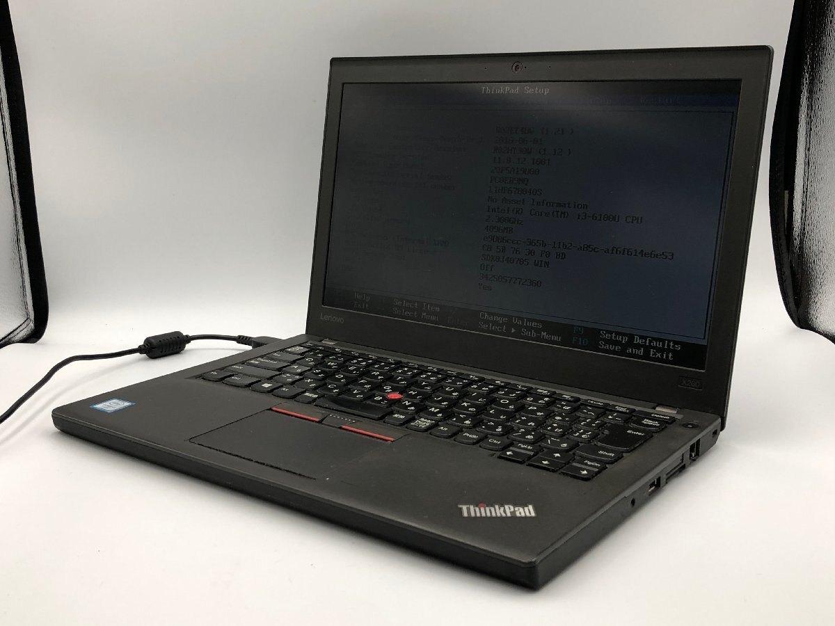 【ハード王】1円～/ノート Lenovo ThinkPad X260 20F5A19U00/Corei3-6100U/4GB/ストレージ無/10678-D33_画像1