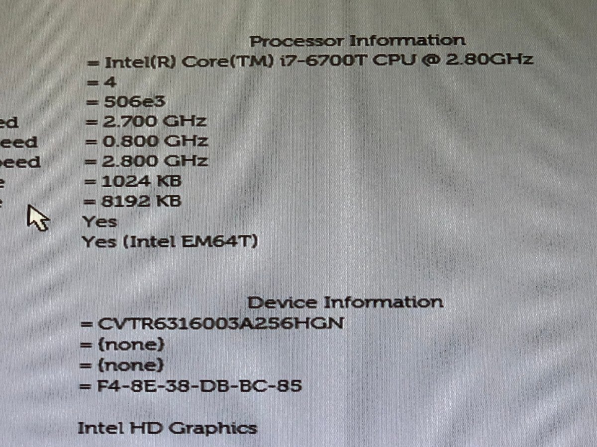 【ハード王】1円～/Dell Optiplex 7040/Corei7-6700T/16GB/SSD256GB/9680-R11_画像2
