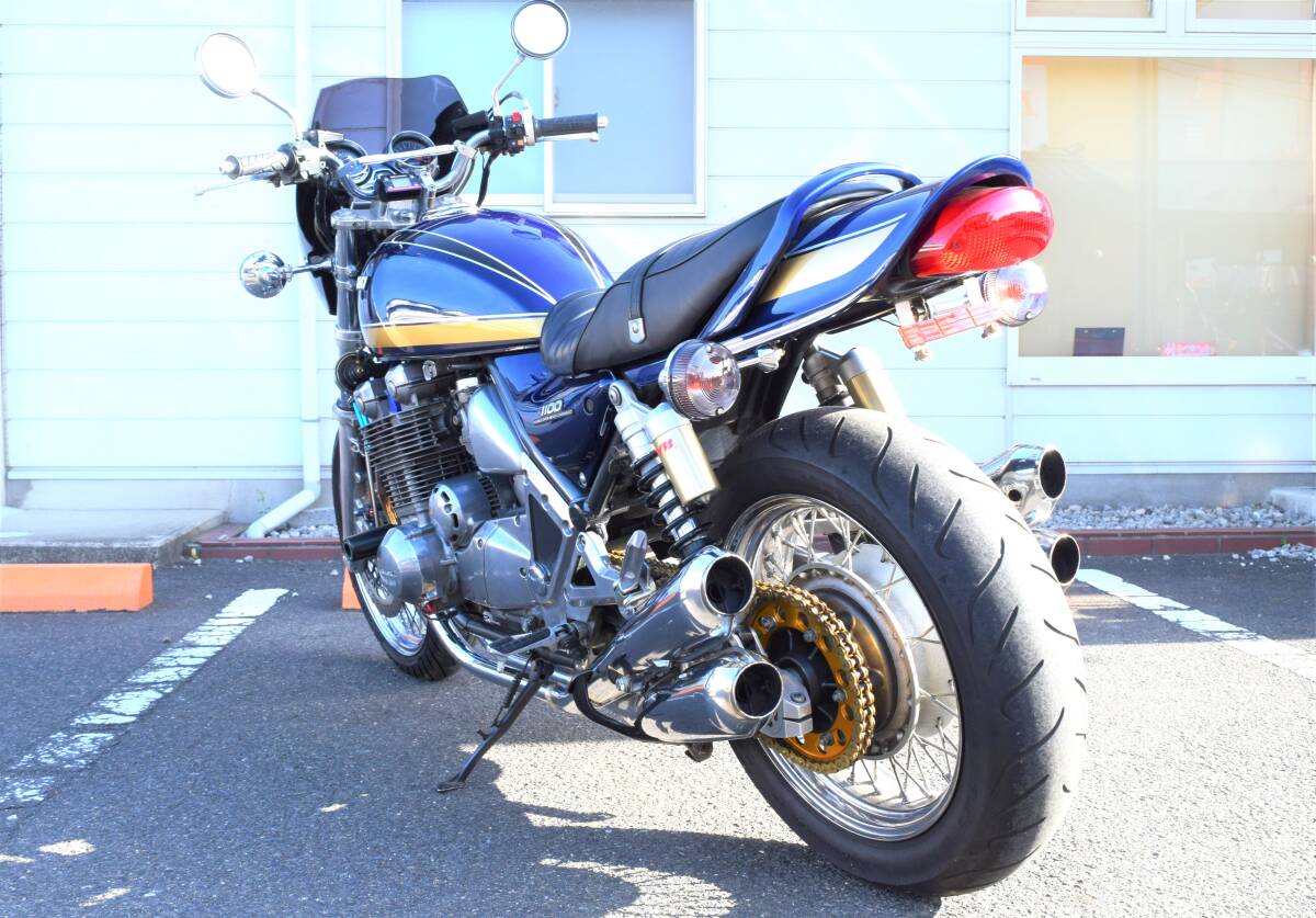 カワサキ　ゼファー　１１００　RS　バイク　２輪車　ZRT10A　４本出しマフラー　福島県_画像5