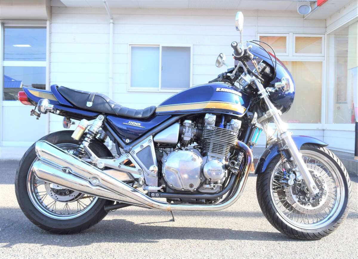 カワサキ　ゼファー　１１００　RS　バイク　２輪車　ZRT10A　４本出しマフラー　福島県_画像1