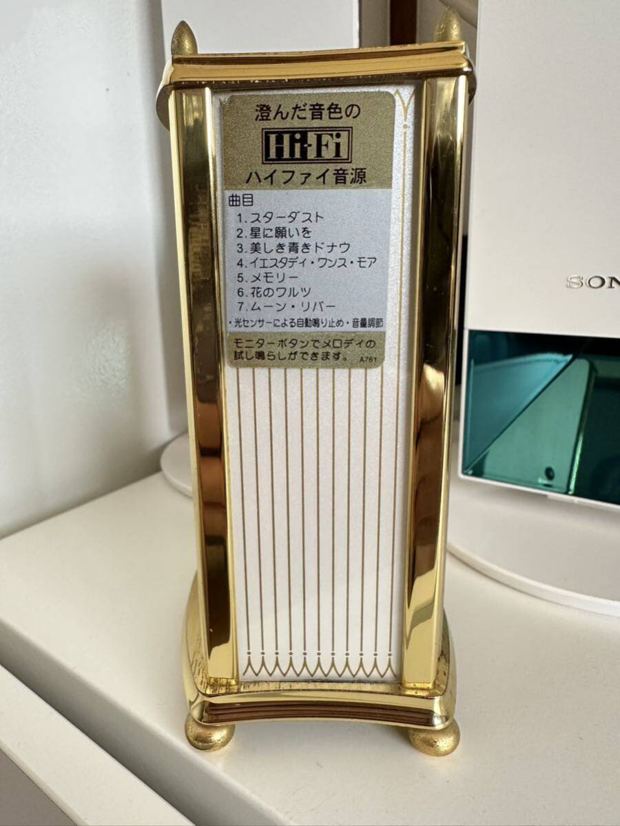 【中古動作品】SEIKO セイコー EMBLEM 高級 置時計 HW481G 時計 ハイファイ音源　_画像6