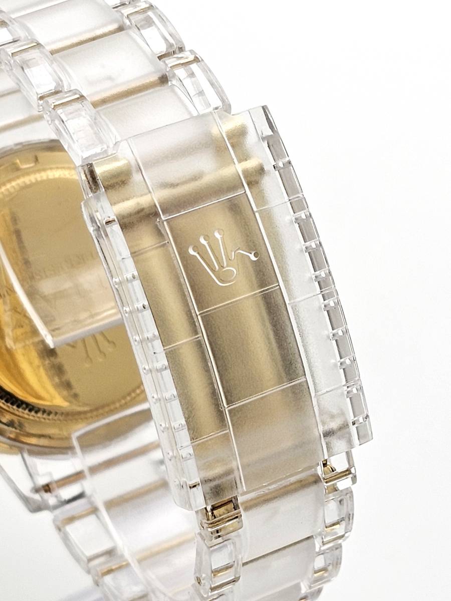 【激安1円】RELAX リラックス 王冠ロゴ D26 腕時計 クロノ イエローゴールド 上品で大人っぽさを感じて頂ける御時計 白文字盤 世田谷ベースの画像6